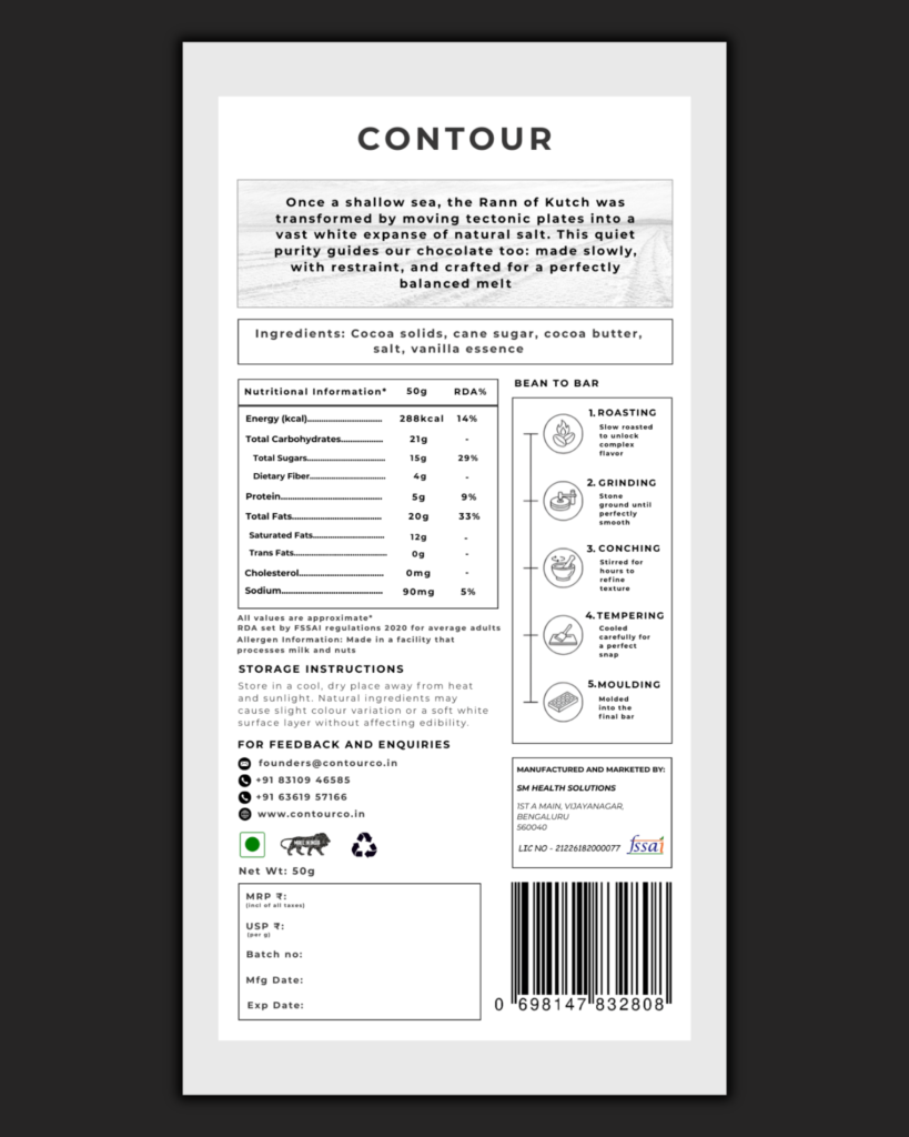 70% dark chocolate with kutch salt